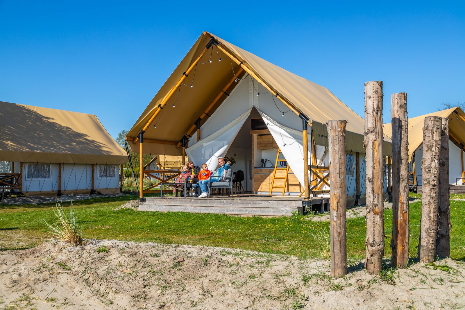 Zuiderzee · Glampingtent Beachfront Luxe 4 cover