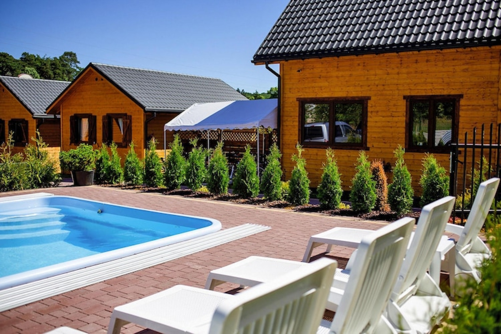 «Holiday resort with the pool Wiselka-35 qm Typ A»