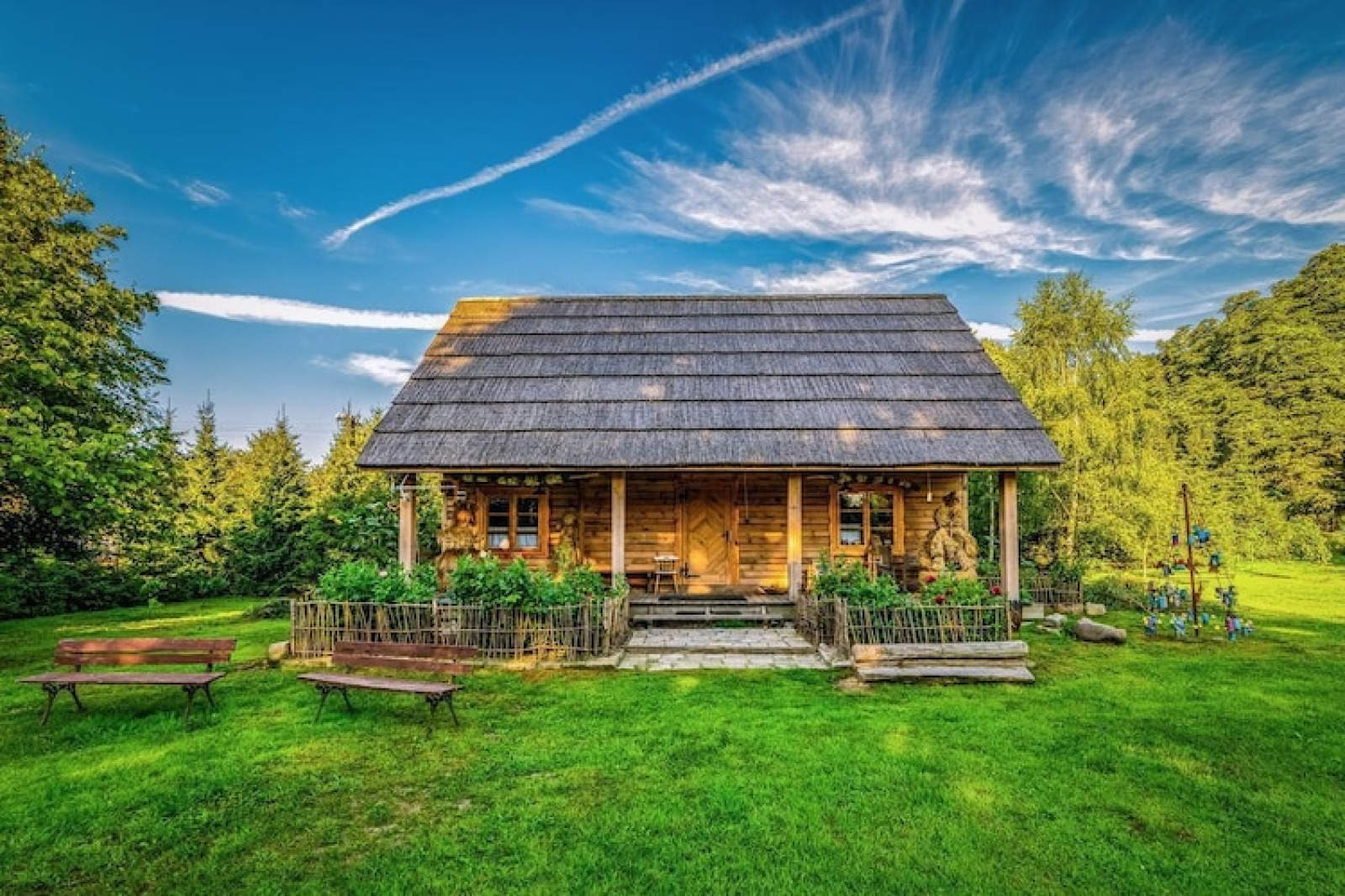Dom przy drodze Skansen Bełczna